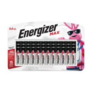 MAX AA Alkaline Batteries - 36 Pack