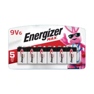 MAX 9V Alkaline Batteries - 6 Pack