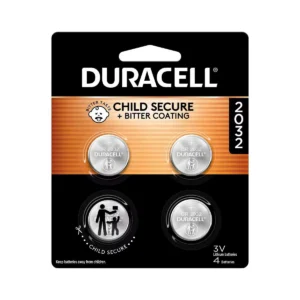 CR2032 3-Volt Lithium Coin Batteries - 4 Pack