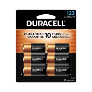 CR123 3-Volt High Power Lithium Batteries - 6 Pack