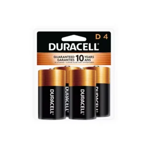 Coppertop D Alkaline Batteries - 4 Pack