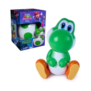 Super Mario Galaxy Movie, Hatchin' Yoshi Interactive Yoshi Figure, For Ages 4 and up