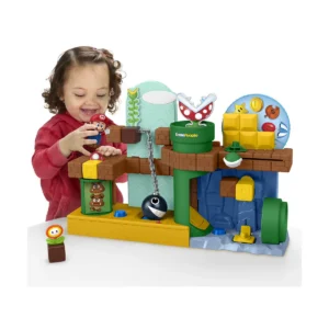 Super Mario Fisher-Price Little People My Mario Adventure Playset, Musical Toddler Toy with 2 Figures