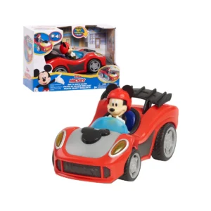 Mickey Mouse Rev 'n Go Vehicles with Lights and Sounds, Mickey's Car, Mickey Mouse Phrases Baby and Toddler Toys