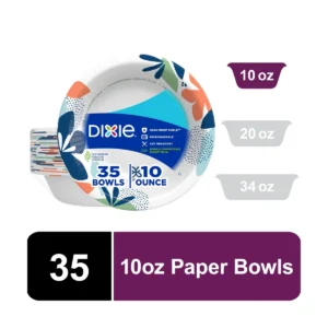Everyday Disposable Paper Bowls - 10 oz, 35 Count