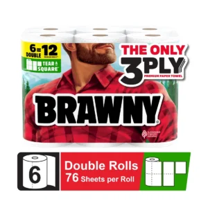 Tear-A-Square 3-Ply Paper Towels - 6 Double Rolls