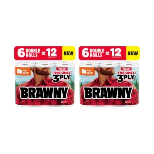 Full Sheet Paper Towels - 6 Double Rolls, 2 Pack