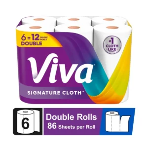 Signature Cloth Paper Towels - 6 Double Rolls