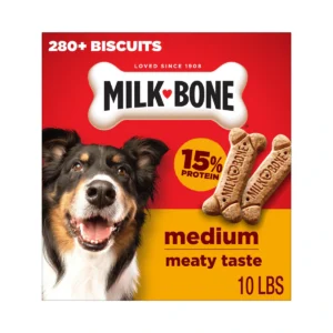 Crunchy Original Beef Flavored Medium Dog Treats, 10-lb Box