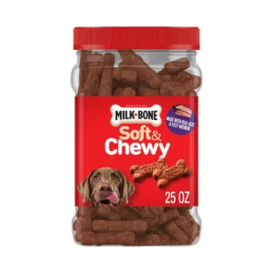 Soft & Chewy Real Beef & Filet Mignon Dog Treats, 25-oz Tub