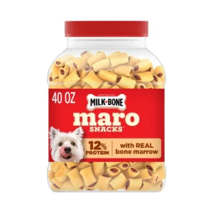 MaroSnacks Real Bone Marrow Small Dog Treats, 40-oz Tub