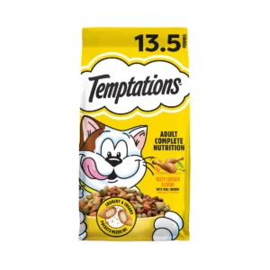 Adult Tasty Chicken Flavor Dry Cat Food, 13.5-lb Bag