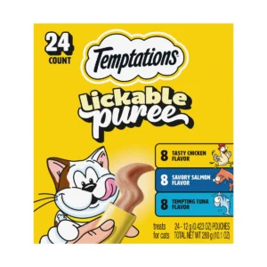 Creamy Puree Variety Pack Lickable Cat Treats, 24 Count