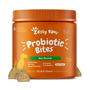 Probiotic Bites Pumpkin Flavored Digestive Soft Chews for Dogs, 90 Count