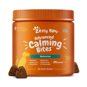 Advanced Calming Bites Turkey Flavored Soft Chews for Dogs, 90 Count