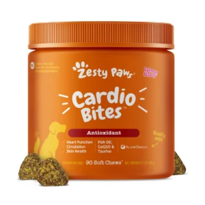 Cardio Bites Salmon Flavored Heart Support Soft Chews for Dogs, 90 Count