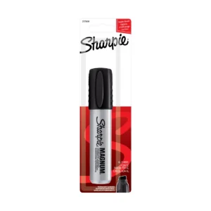 Pro Magnum Metal Permanent Marker, Oversized Chisel Tip, Black, 1 Count