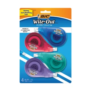 Wite-Out EZ Correct Correction Tape, White, 4 Count