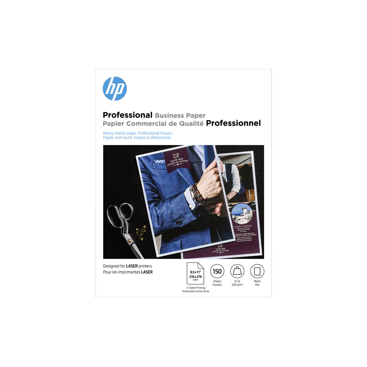Professional Business Paper, Matte, 52 lb, 8.5 x 11 in, 150 Sheets, 4WN05A