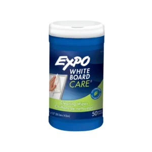 Dry Erase Board Cleaning Wet Wipes, 50 Count