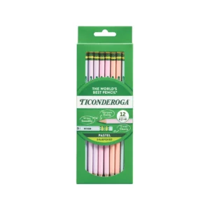 Pastel Wood Pencils, Pre-Sharpened, #2 HB, Assorted, 12 Count