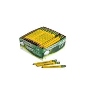 Short Golf Wood Pencils with Erasers, Pre-Sharpened, #2 HB, 72 Count