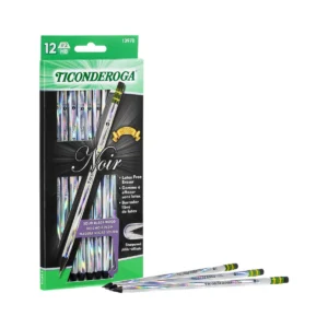 Noir Black Wood Pencils, #2 Graphite, 12 Count