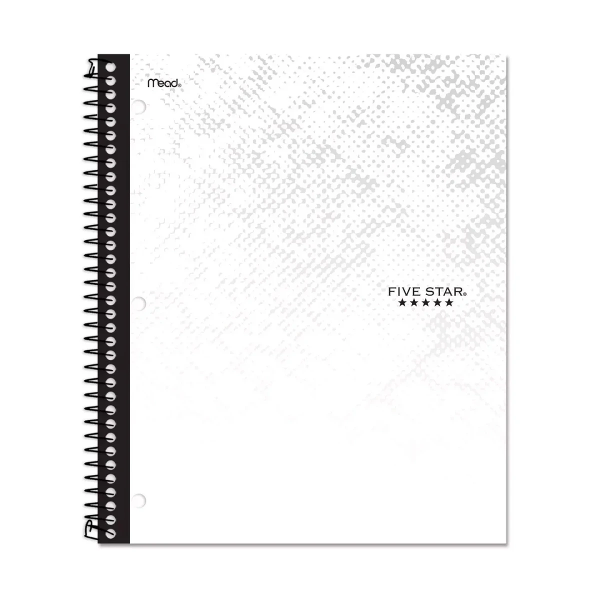 1 Subject College Ruled Spiral Notebook, White, 100 Sheets