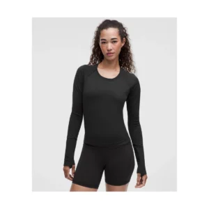 Swiftly Tech Long-Sleeve Shirt 2.0 Waist Length, Black