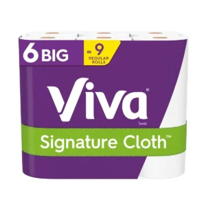 Signature Cloth Paper Towels - 6 Big Rolls, 78 Sheets