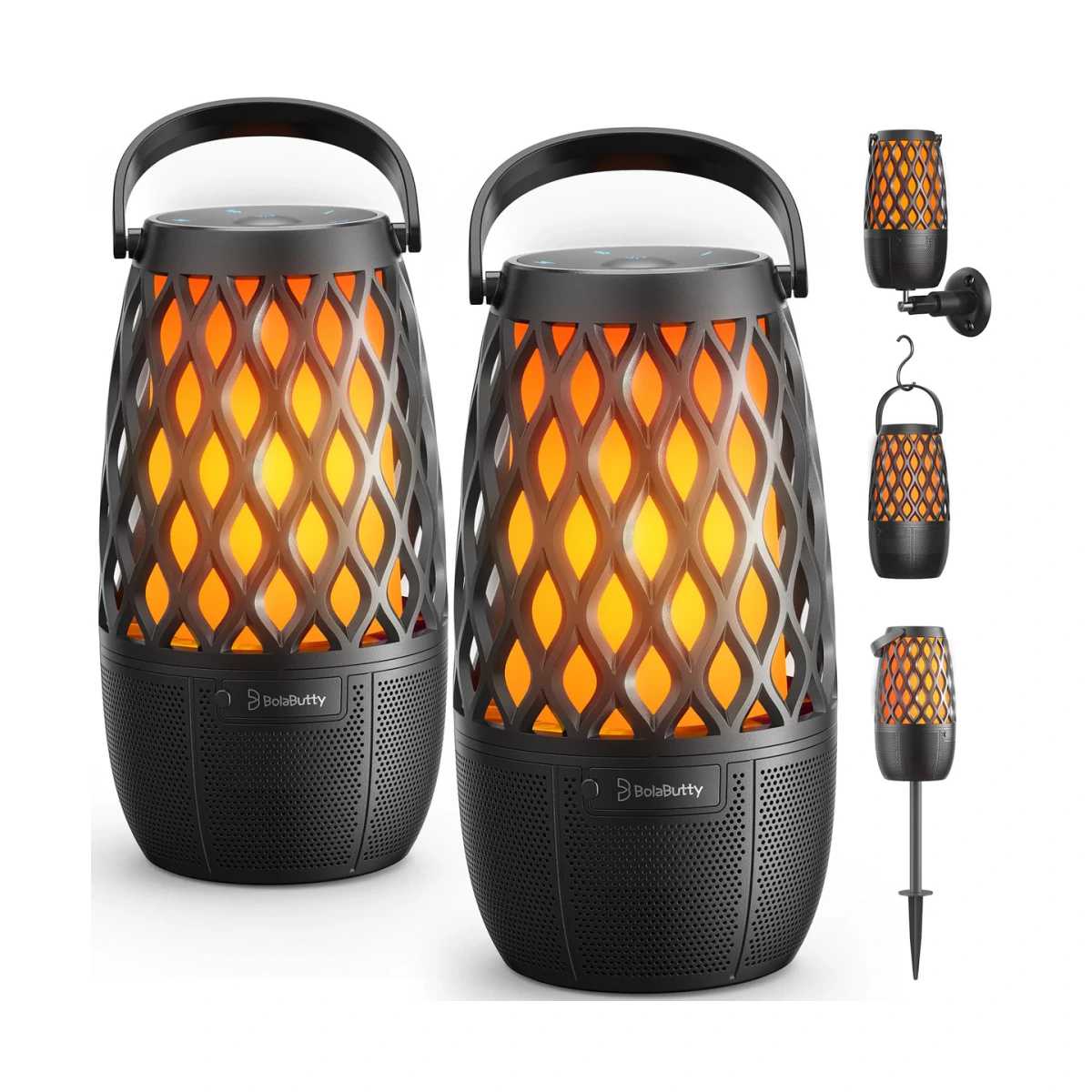 L12 Outdoor Torch Light Bluetooth Speakers - 2 Pack
