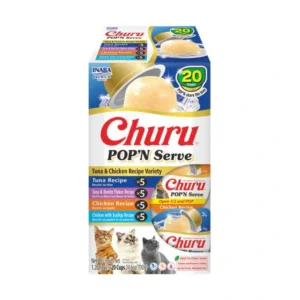 Churu Pop'n Serve Tuna and Chicken Variety Cat Treats 20 Count