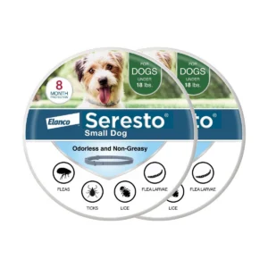 Flea & Tick Collar for Dogs Up to 18 lb - 2 Collars, 16 Month Supply