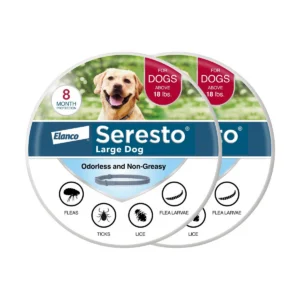 Flea & Tick Collar for Dogs Over 18 lb - 2 Collars, 16 Month Supply