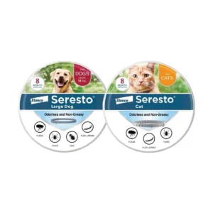 Large Dog & Cat Flea and Tick Collar Bundle