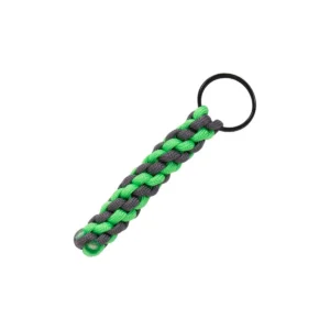 Green Paracord Survival Car Keychain
