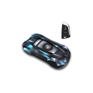 Metal Key Fob Cover with Keychain