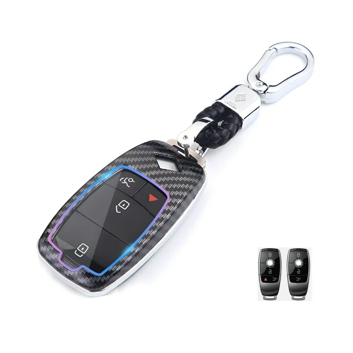 ABS Carbon Fiber Pattern Key Fob Cover