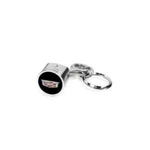 Crest Engine Piston Chrome Keychain