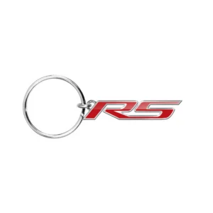 Camaro RS Logo Shape 3D Die-Cut Metal Keychain Charm