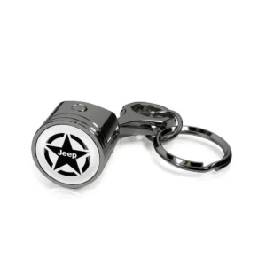 Willys Star Engine Piston Keychain