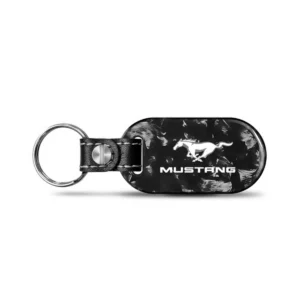 Mustang Forged Carbon Fiber Tag Keychain