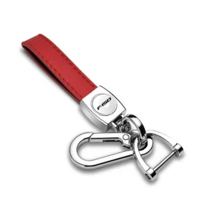 F-150 Red Leather Loop-Strap Keychain