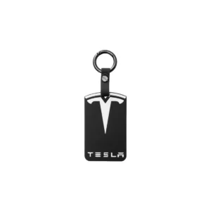 Black Silicone Key Card Holder with Keychain