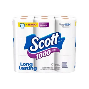 Bath Tissue - 1000 Sheets, 18 Rolls