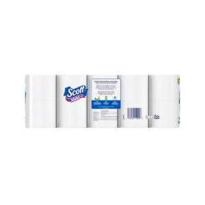 Long-Lasting White Toilet Paper - 20 Rolls