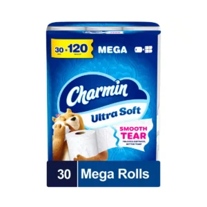 Ultra Soft Smooth Tear Toilet Paper - 30 Mega Rolls