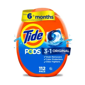 3 in 1 Original Scent Laundry Detergent Pods - 112 Count